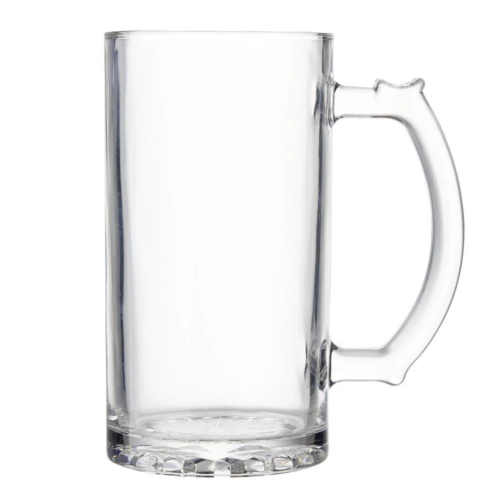 Chope à bière en verre 480ml H14,8cm