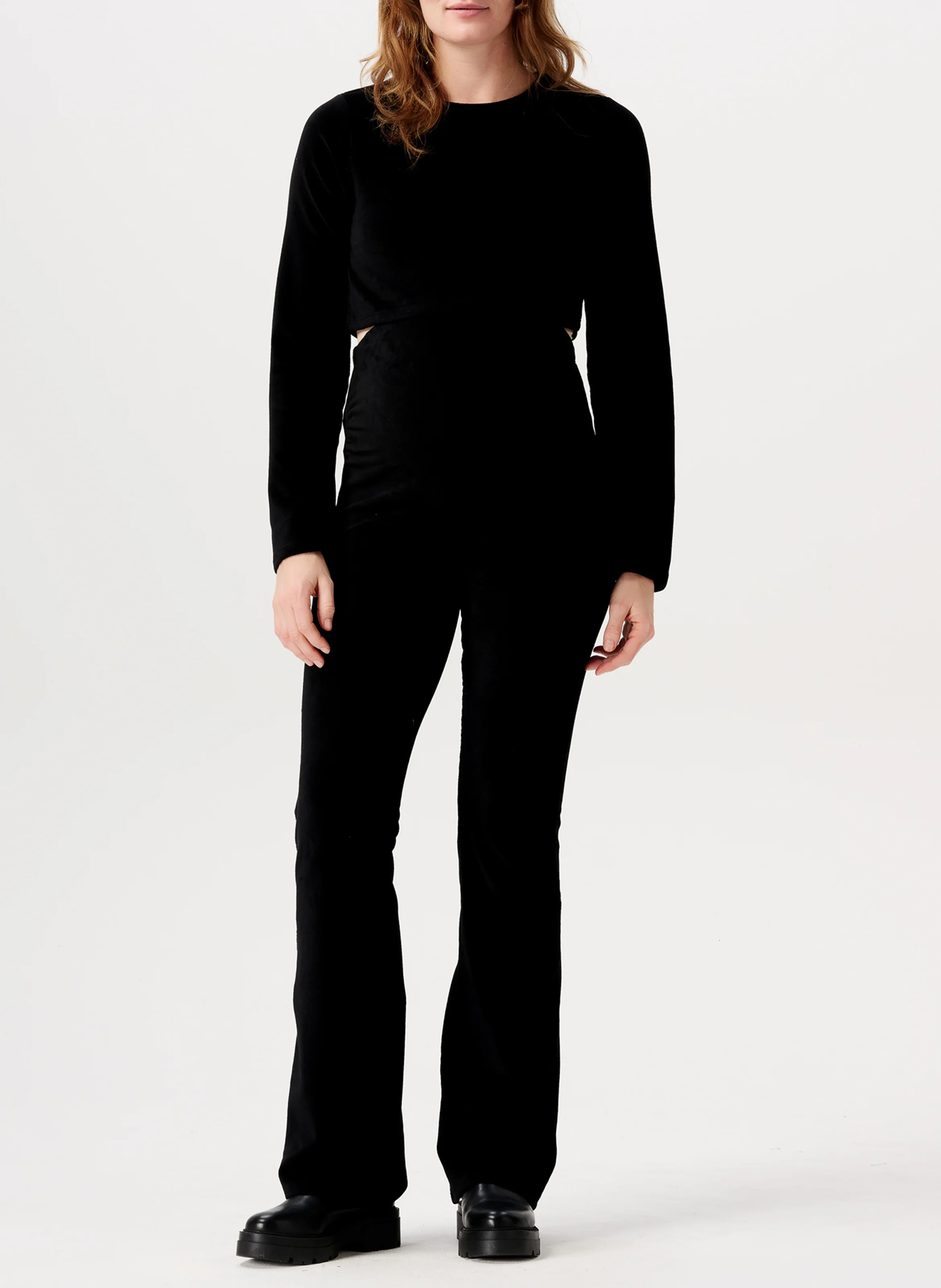 HOUSTON - Pantalon flare de grossesse| Noir