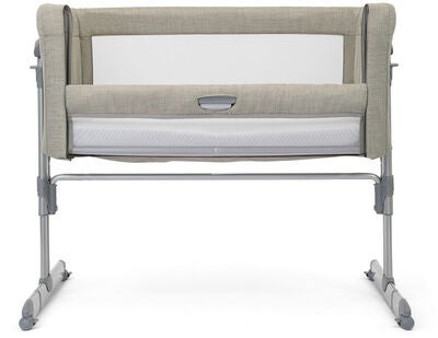 Joie Roomie Glide Bedside Crib og Reiseseng, Almond