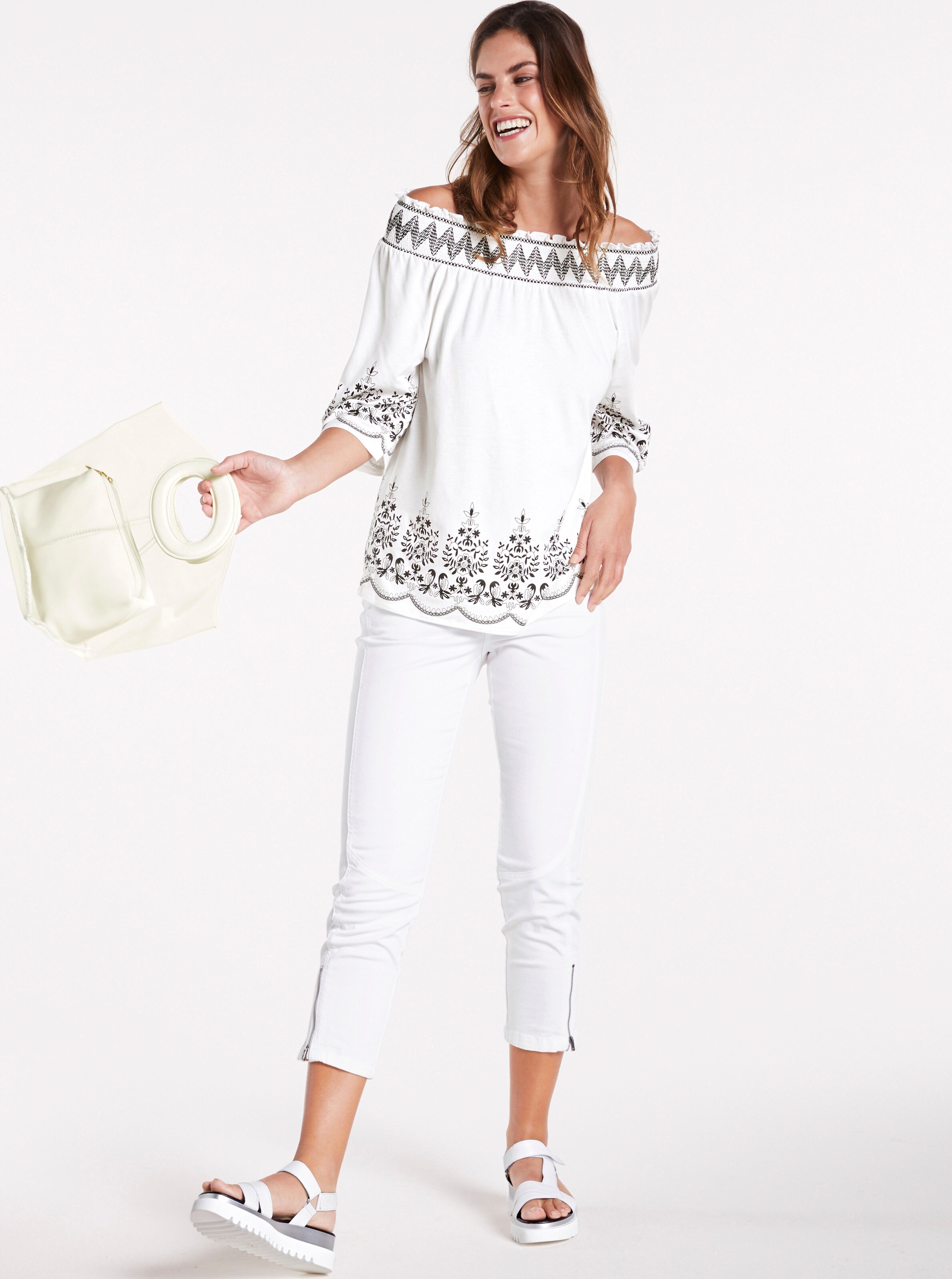 heine Röhrenhose in offwhite