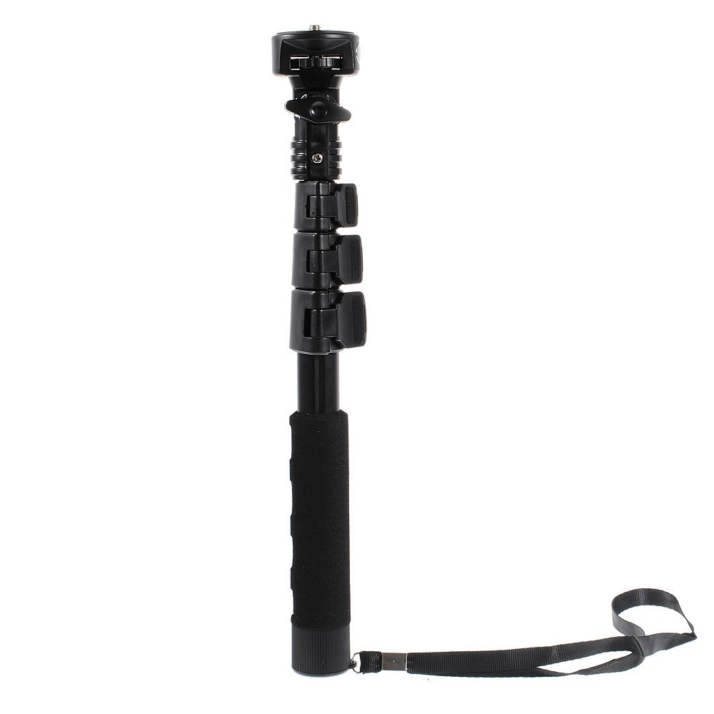 (88cm) Selfie Stick Monopod Stativ Halterung für Smartphone und GoPro (mit Adapter)   1/4