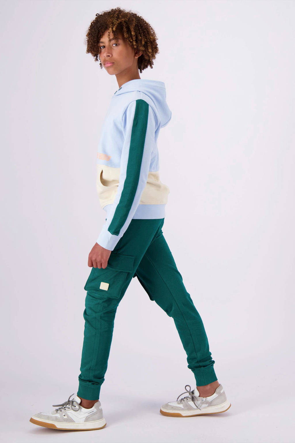 Vingino regular fit joggingbroek Sylvian donkergroen