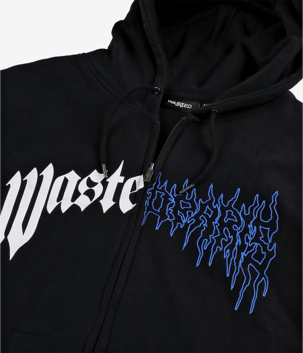 Wasted Paris Dark Pitcher Zip-Hoodie (black II)