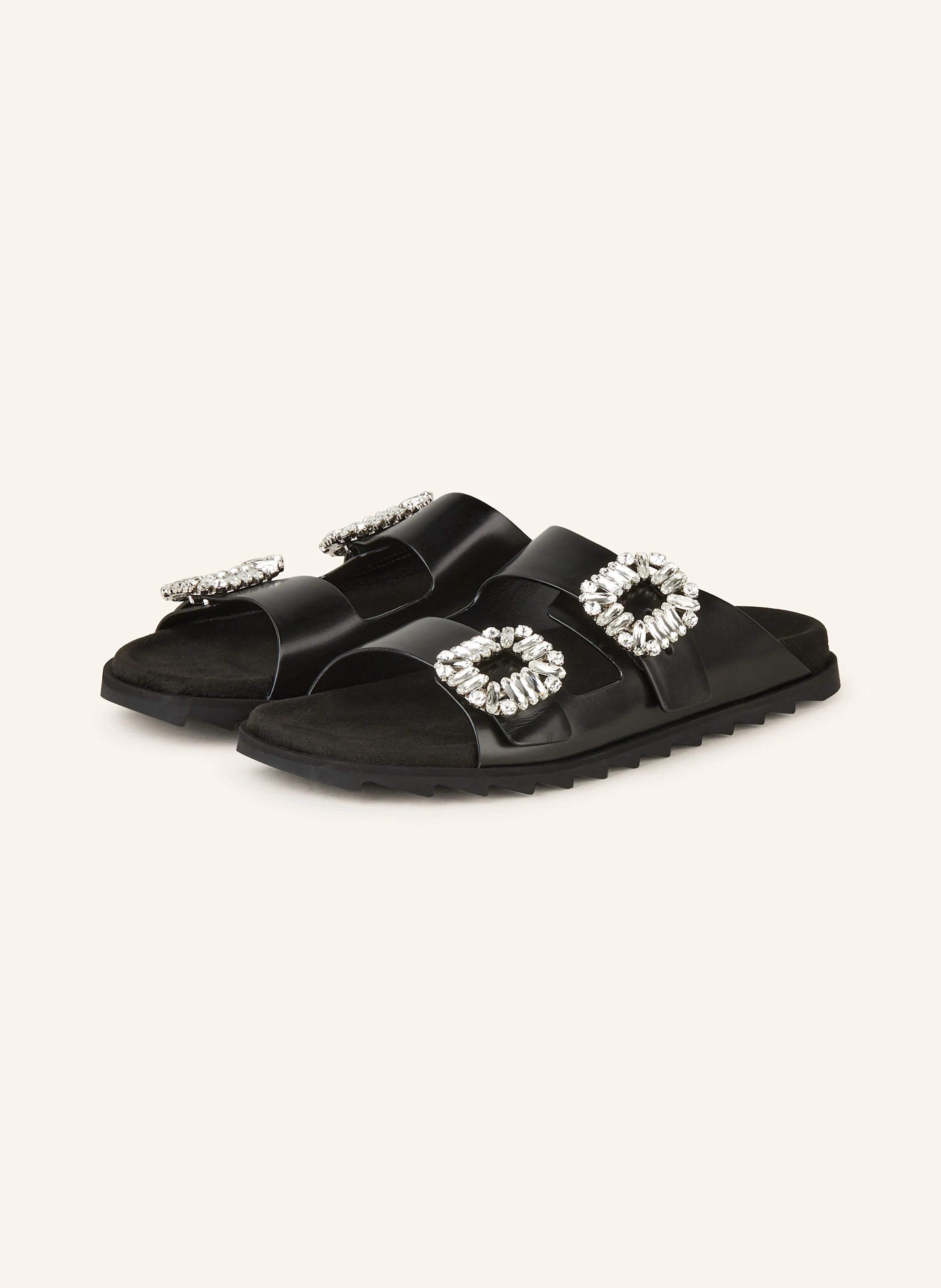 Roger Vivier Pantoletten SLIDY VIV‘ mit Schmucksteinen
