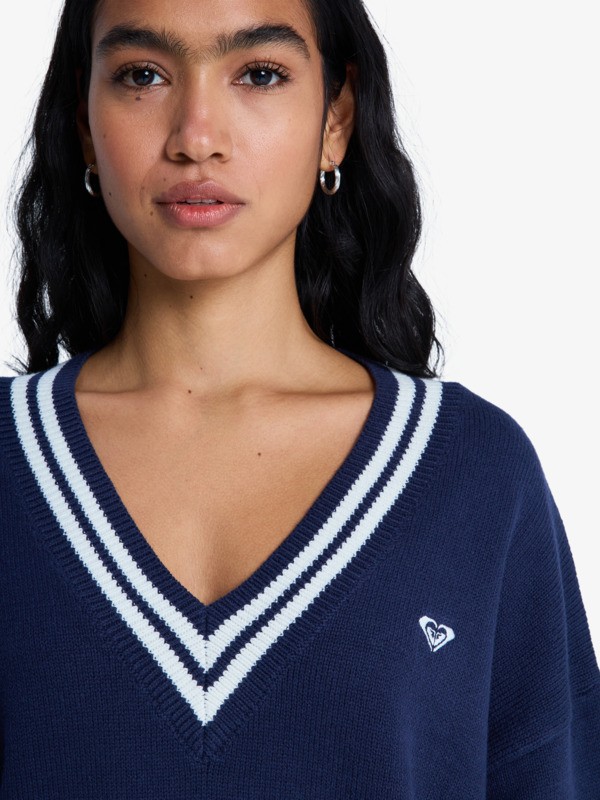 Surf School Pull Bleu Femme