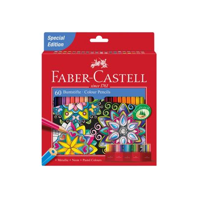 Faber-Castell - 60 Crayons de couleur - édition spéciale château