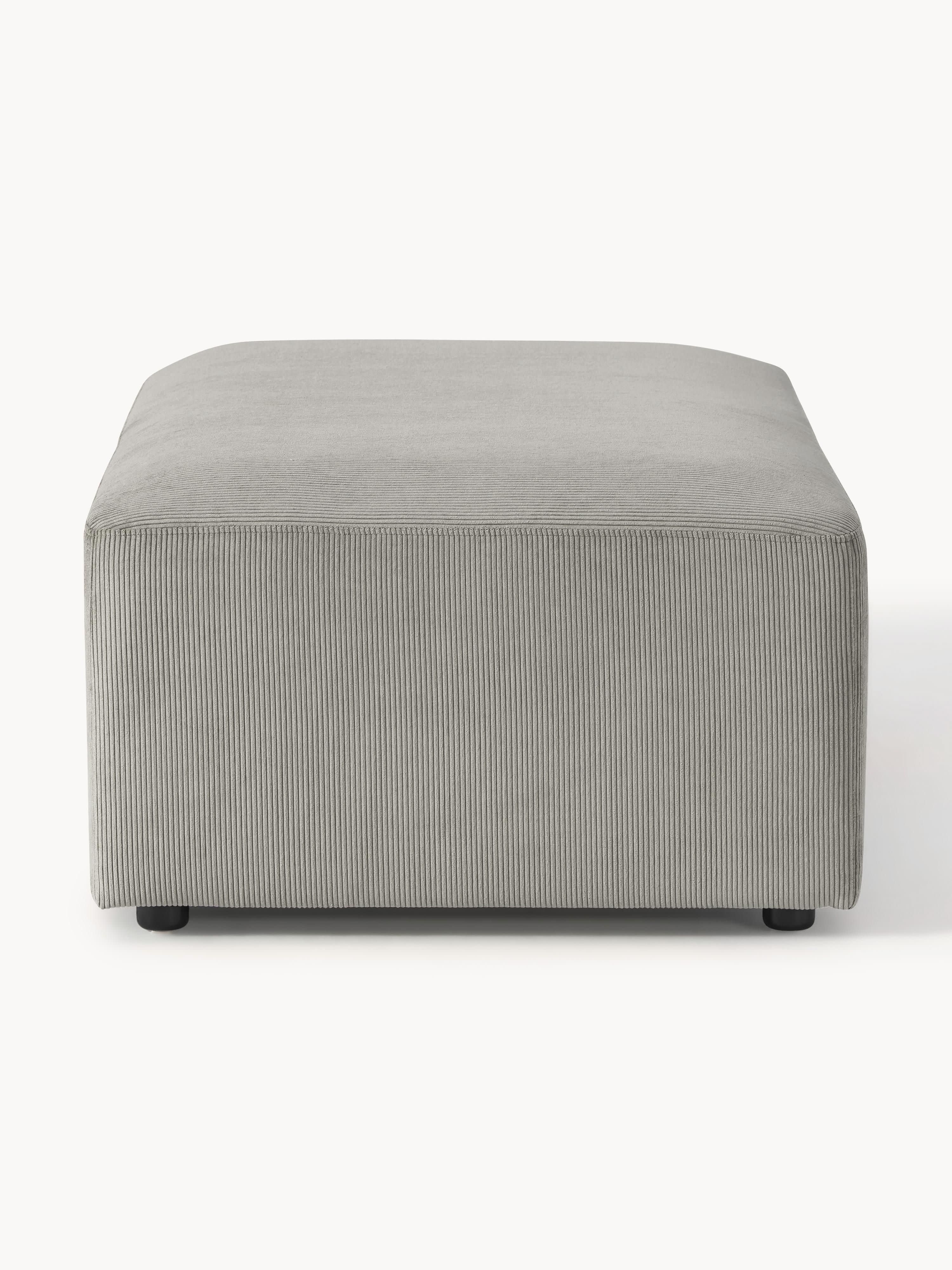 XL poef Melva van corduroy, B 116 x D 72 cm