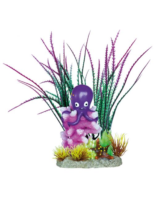 Superfish Deco Garden Octopus - Aquarium - Ornament - 14x8x27 cm