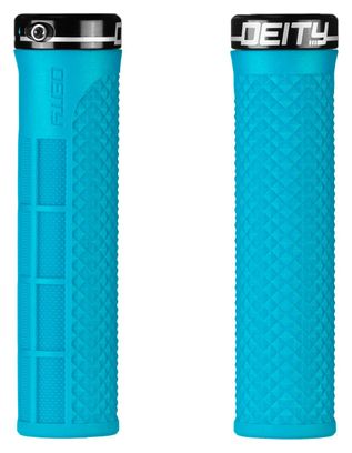 Paire de Grips Deity LockJaw 132 mm Turquoise