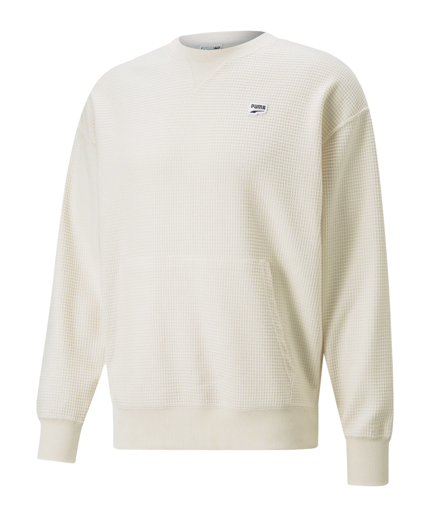 PUMA Downtown Waffle Crew Sweatshirt Weiss F99
