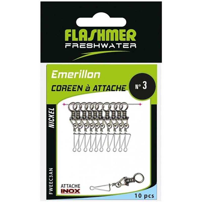 Émerillon Flashmer Coréen À Attache Nickelé Fw