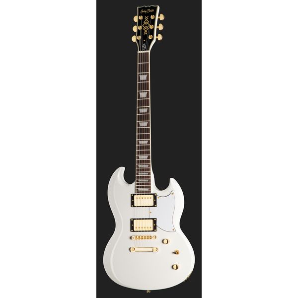 Harley Benton DC-Custom II White Bundle