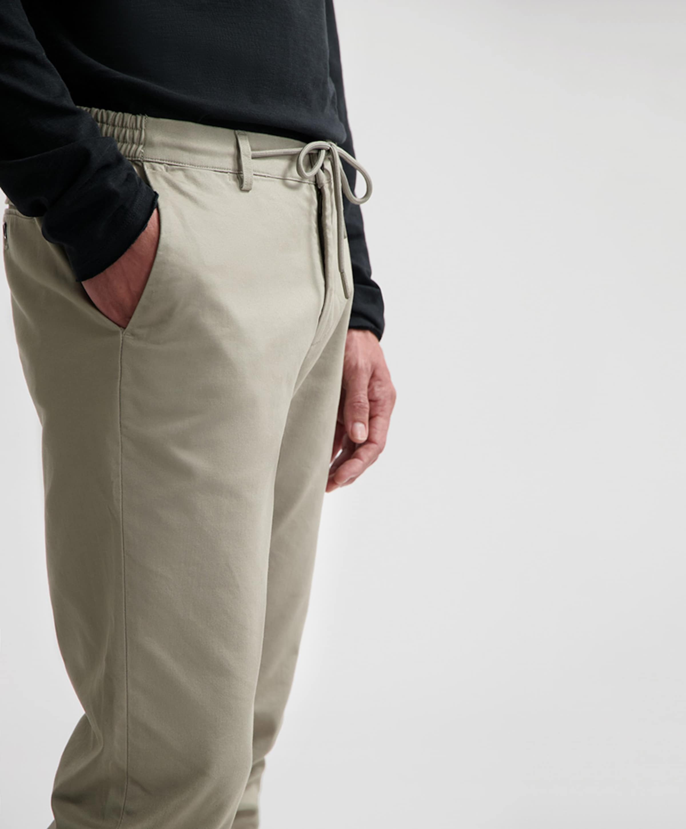 Dstrezzed Lancaster Twill Knit Tapered Jogger heren broek grijs
