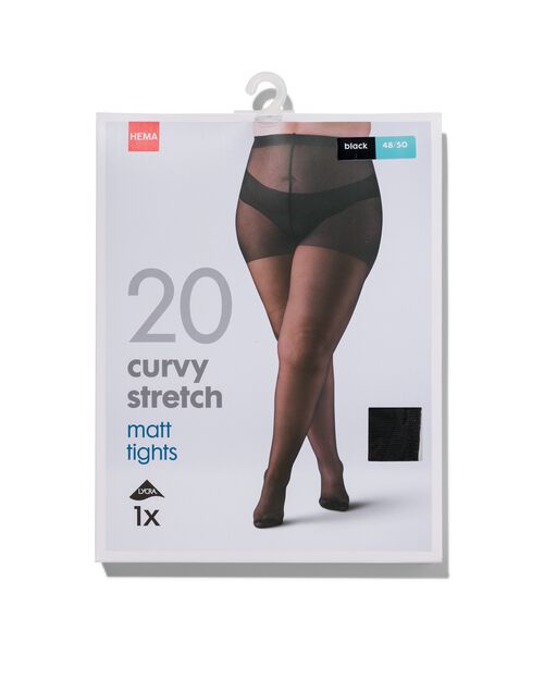 collant curvy stretch 20 deniers noir