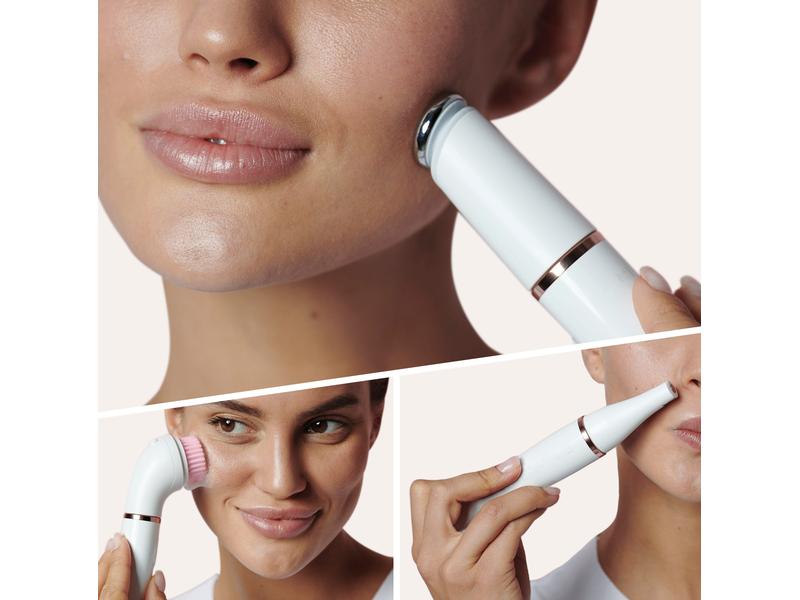 Braun Gesichtsepilierer FaceSpa Pro 912, Bronze/Weiss All-in-One-Beauty Epiliergerät für Gesicht