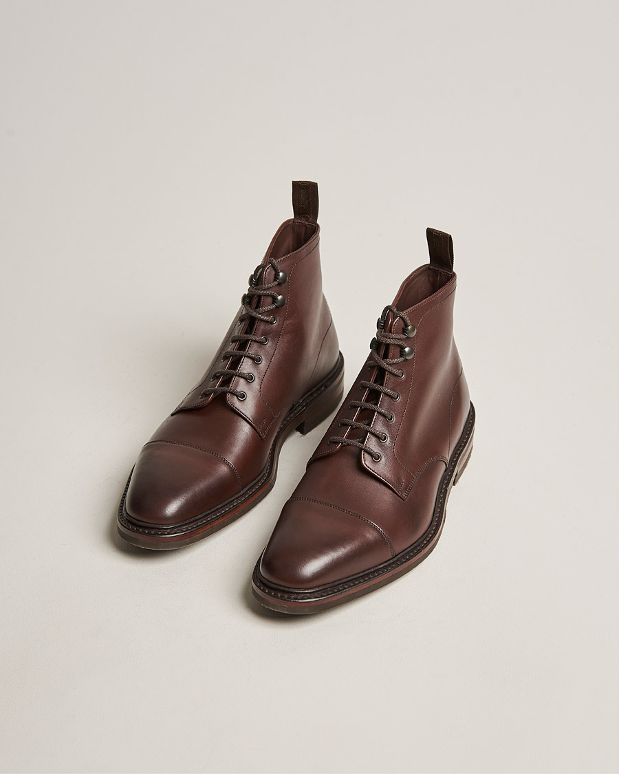 Loake 1880 Roehampton Boot Dk Brown Burnished Calf