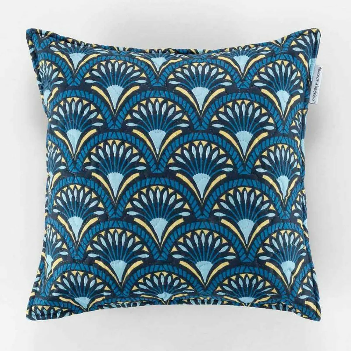 Paris Prix Housse de Coussin à Motifs - Bleu