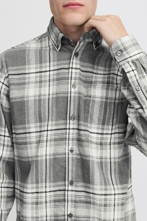 Casual Friday CFANTON LS checked shirt Pewter mix