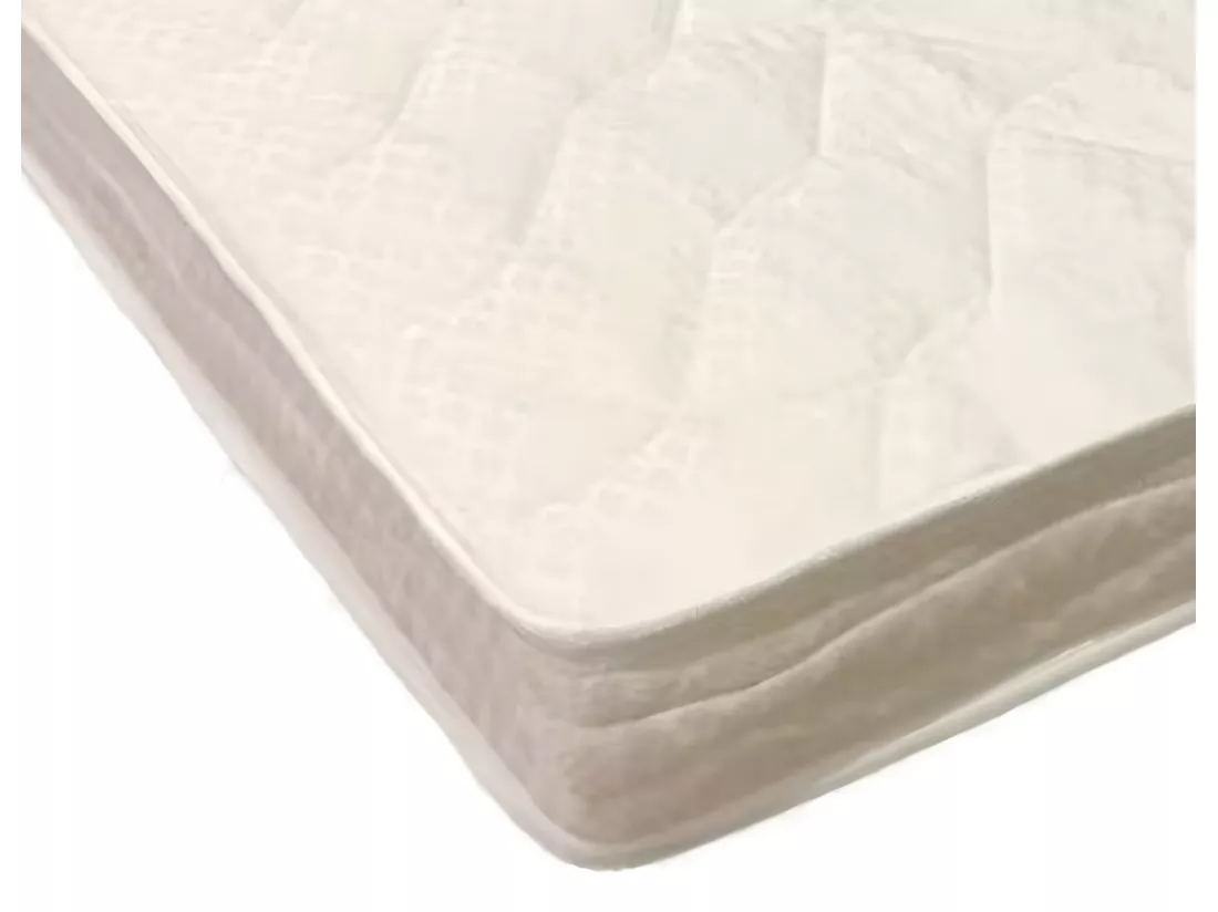 Matelas Souple Latex Canapé Lit 130x190x15 cm 7 Zones Confort 100% Polyester Polyuréthane HD