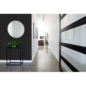 Lattenwand vilt zwart 260x52,6 cm, dikte 9 mm - 2 stuks per pak