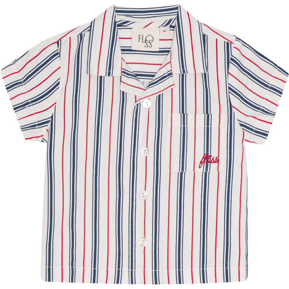 Køb Flöss Red/Blue stripes Miles Skjorte