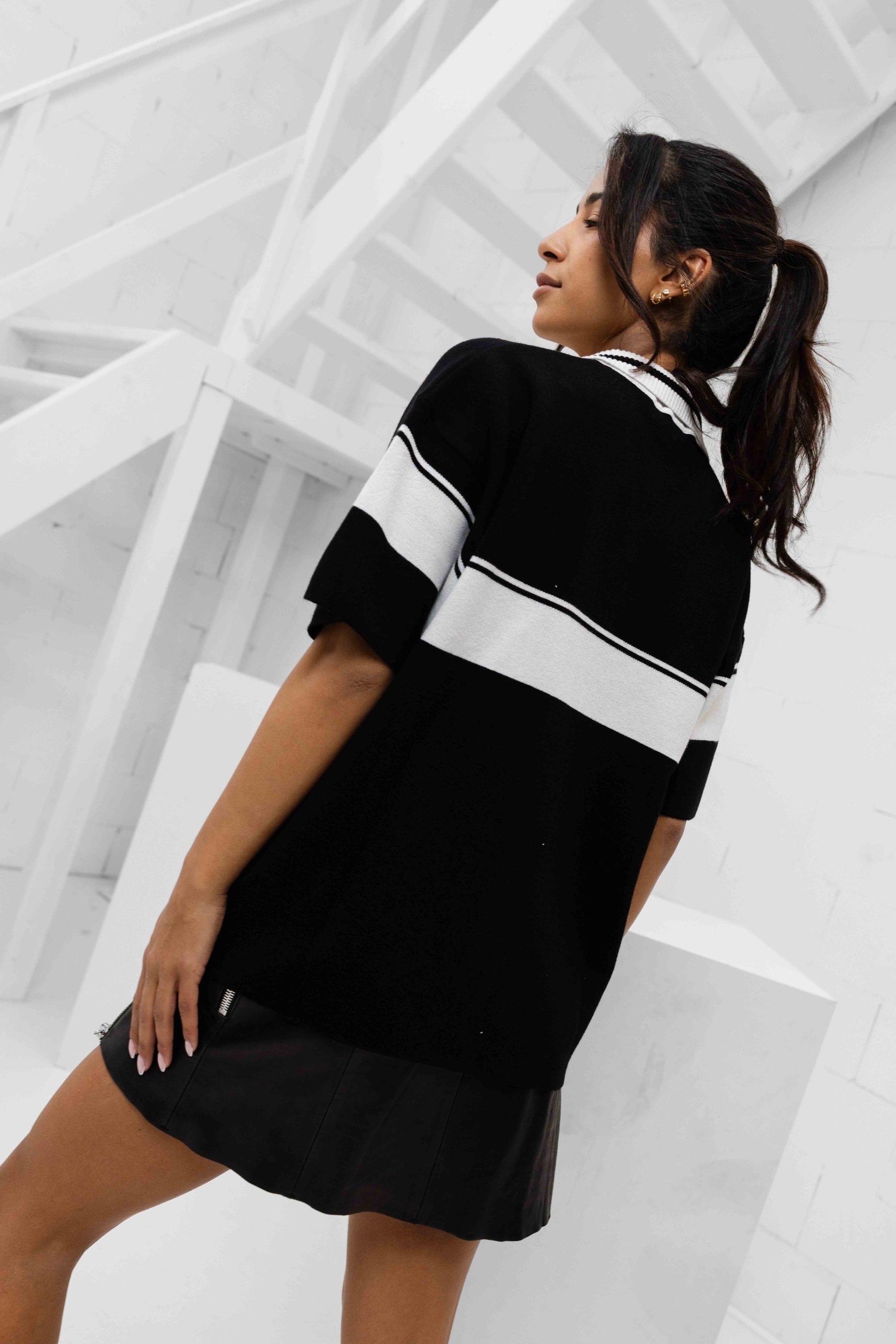 Equalité Jaden Knit Polo Dames Zwart