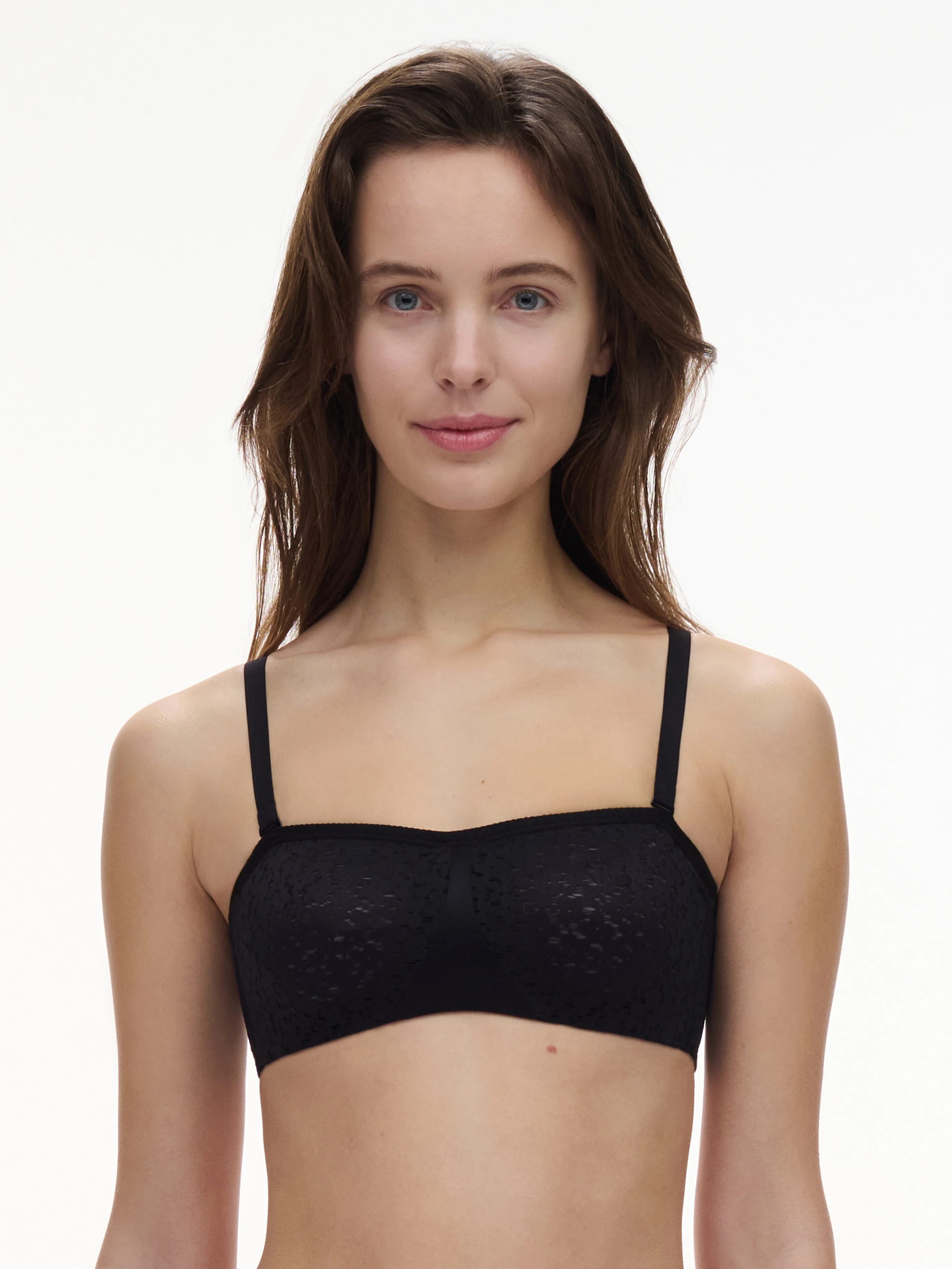 NORAH - Soutien-gorge bandeau en dentelle | Noir