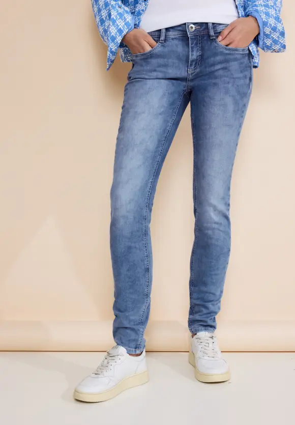 Slim Fit Jeans - light blue random wash