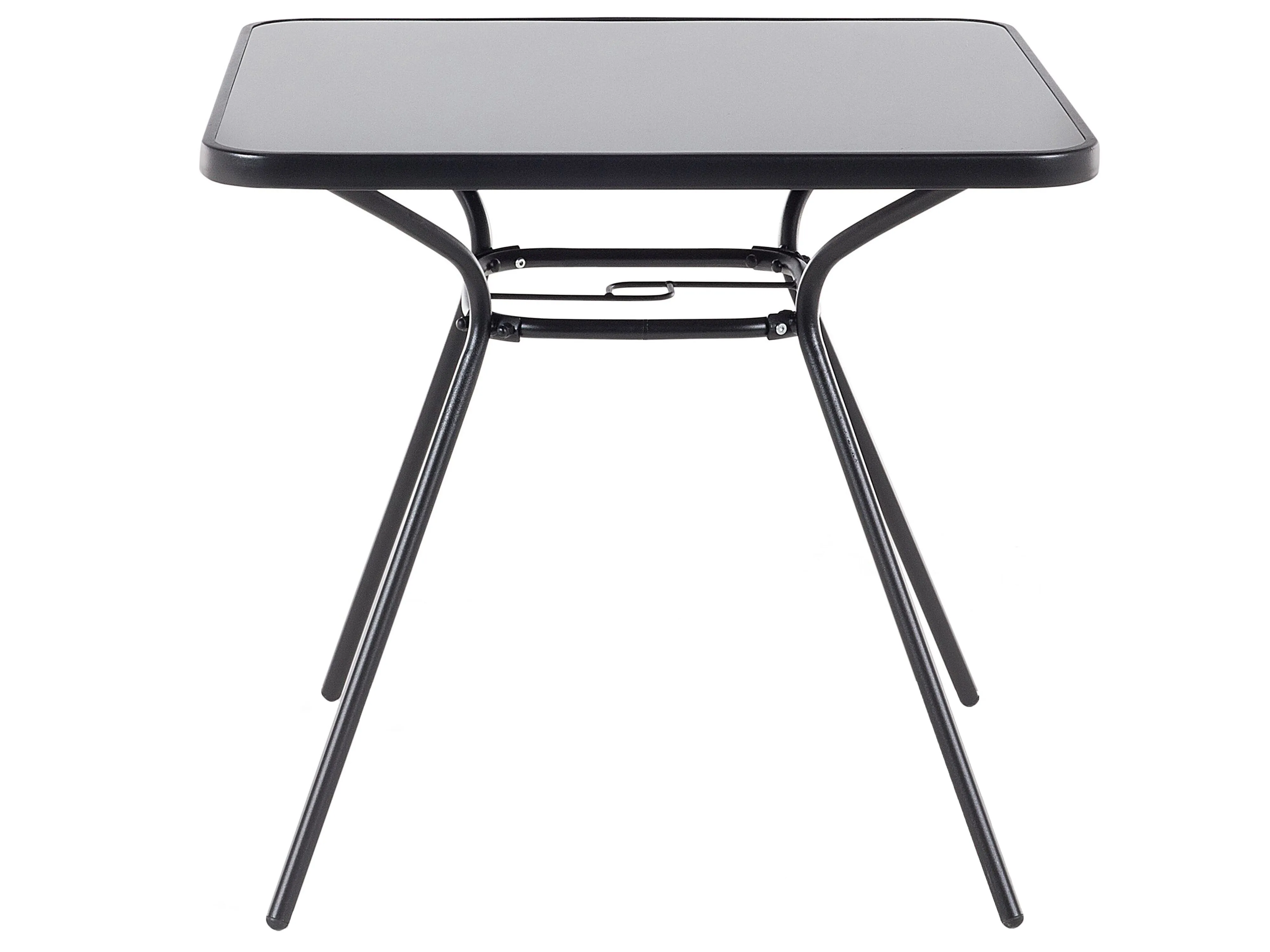 Bistrotafel LIVO 80 cm 80 cm Glas Zwart