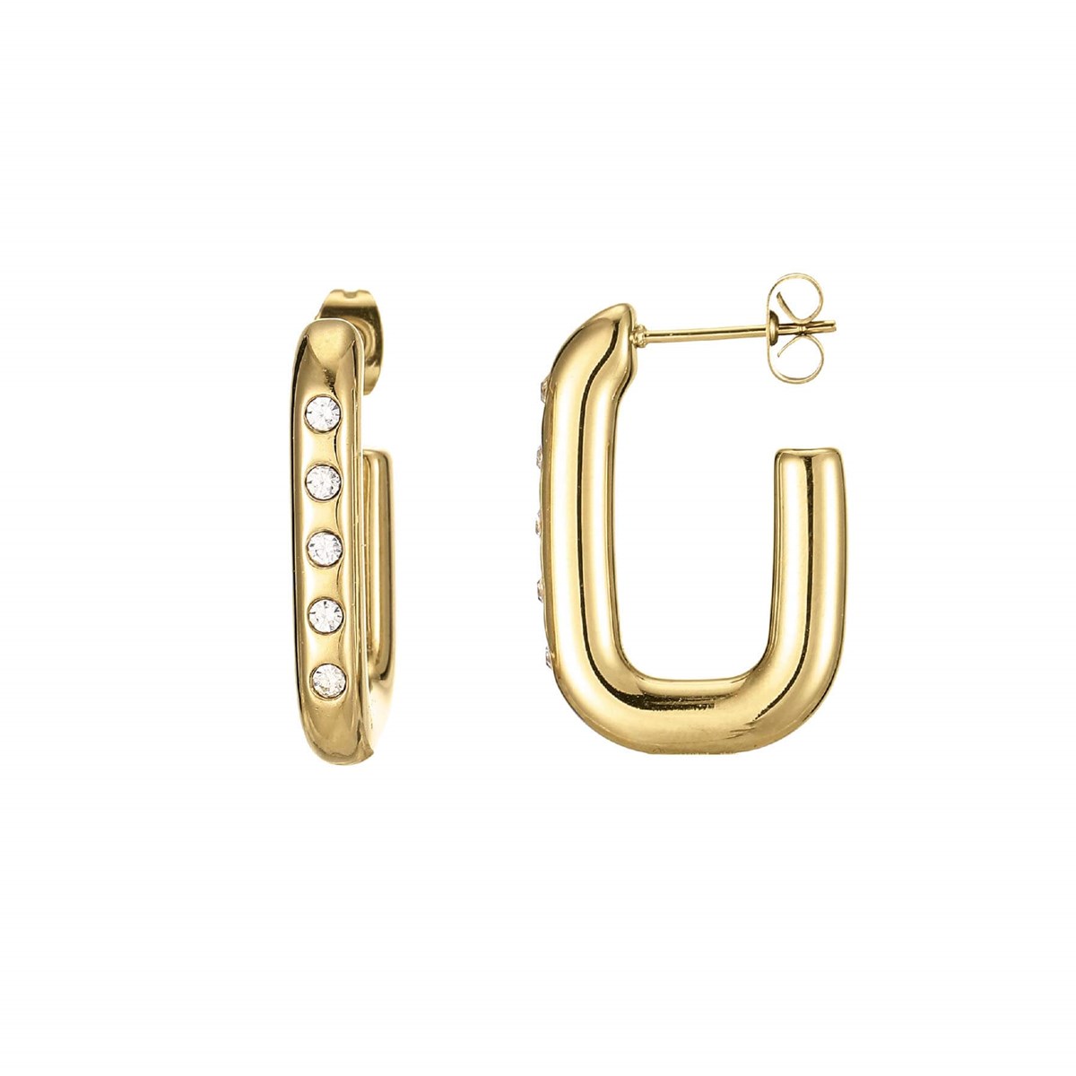 Boucles Lulu strass blanc