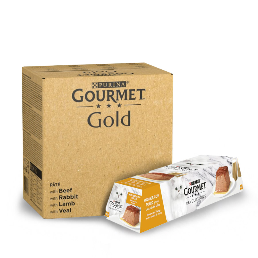 Pacote de Mousse Gourmet para Gatos Adultos