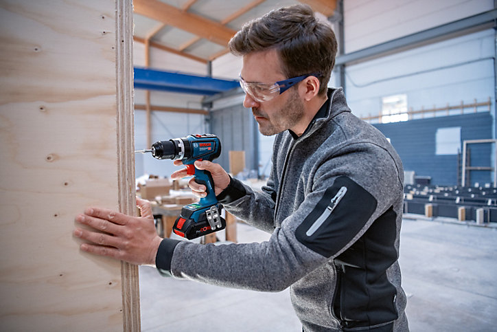 Perceuse visseuse à percussion sans fil Bosch Professional GSB 18V-90C 18V - 2x4Ah