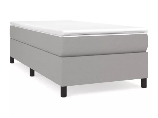 Sommier à lattes de lit Gris clair 80x200 cm Tissu