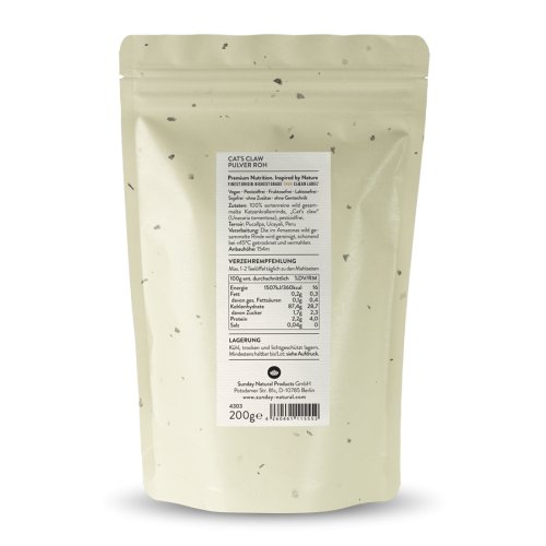 Sunday Natural Products  Katzenkralle Pulver