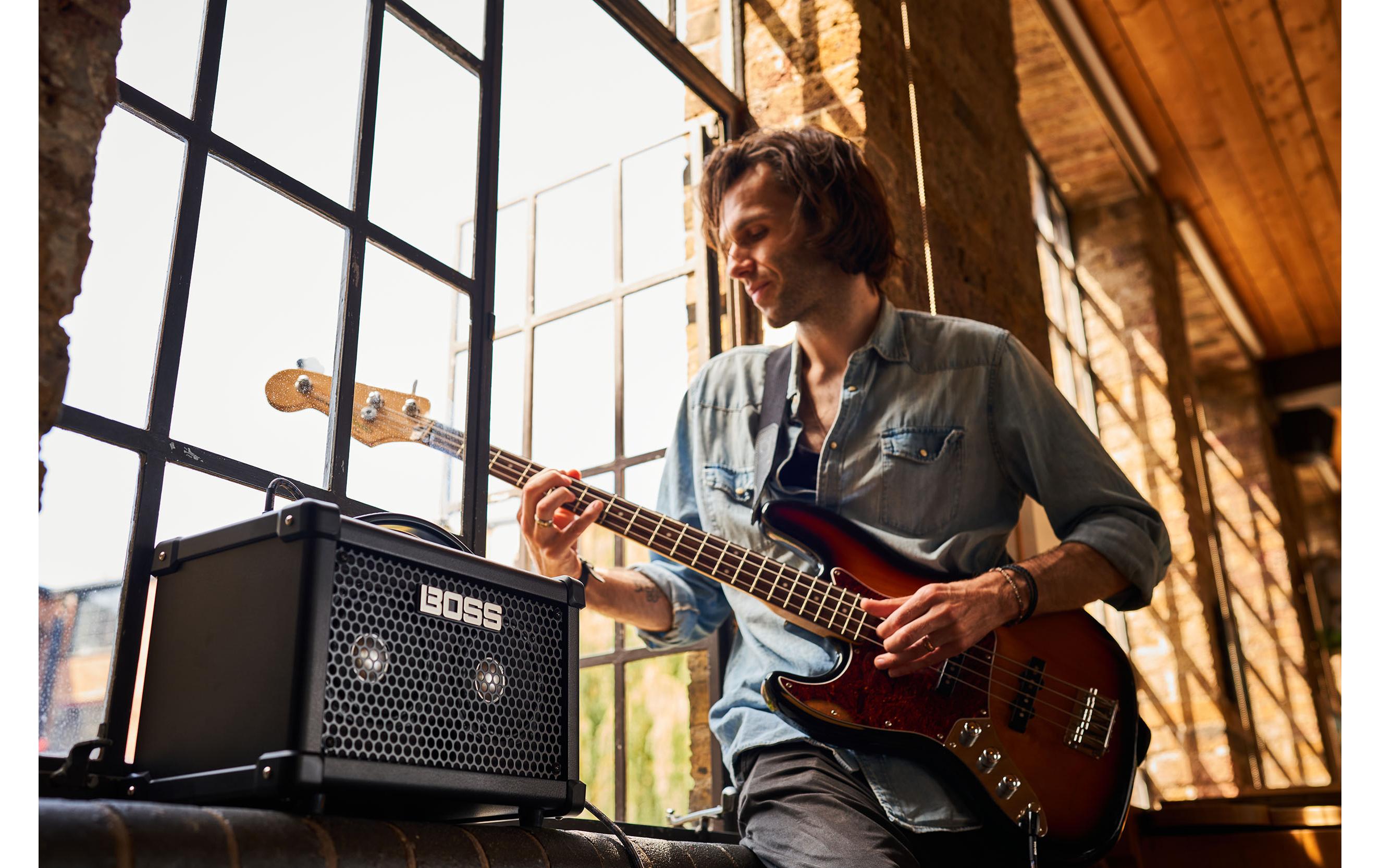 Combo Dual Cube Bass LX<br>Kompakter Bass-Übungsverstärker mit professionellen Sounds und Effekten