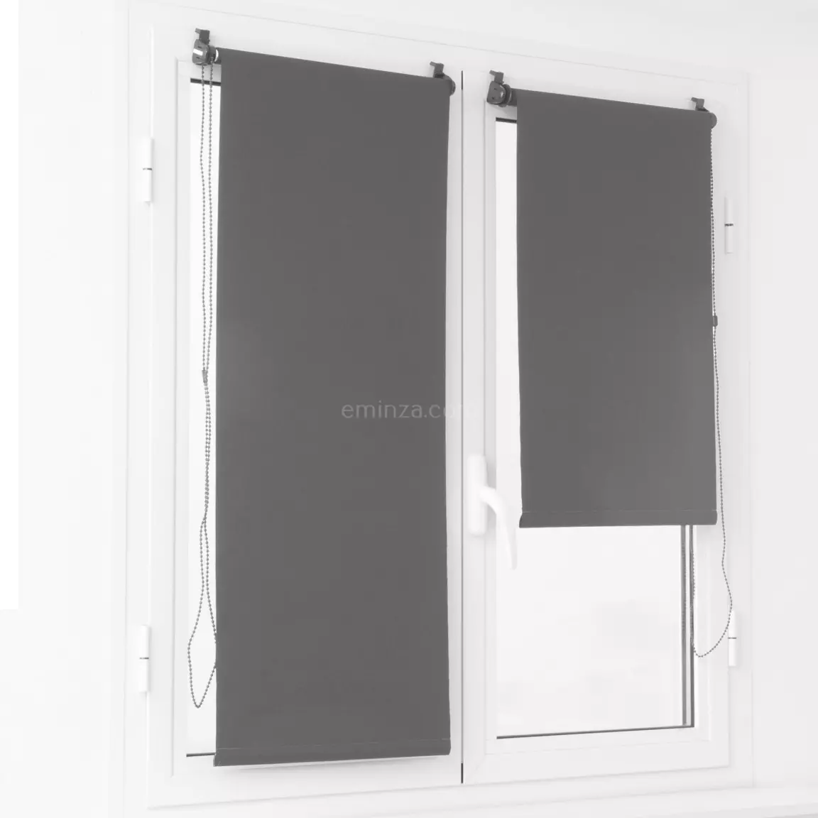 Store enrouleur occultant (60 x 180 cm) Uni Gris