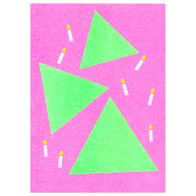 Postkarten-Set Riso Winter, Chaos
