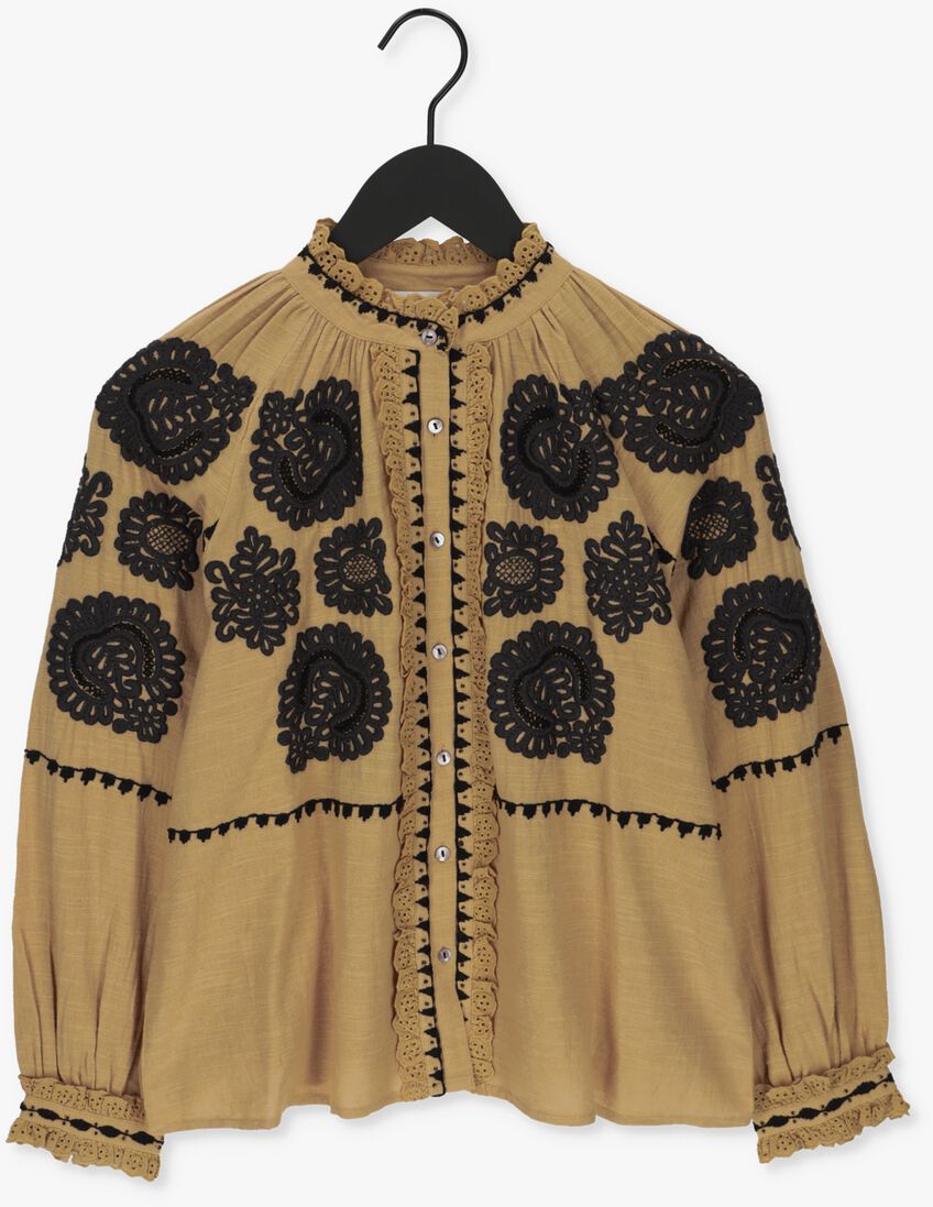 ANTIK BATIK camel antik batik blouse tobby blouse