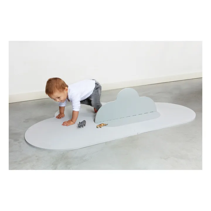Quut Tapis de jeu pliable Nuage | Gris perle