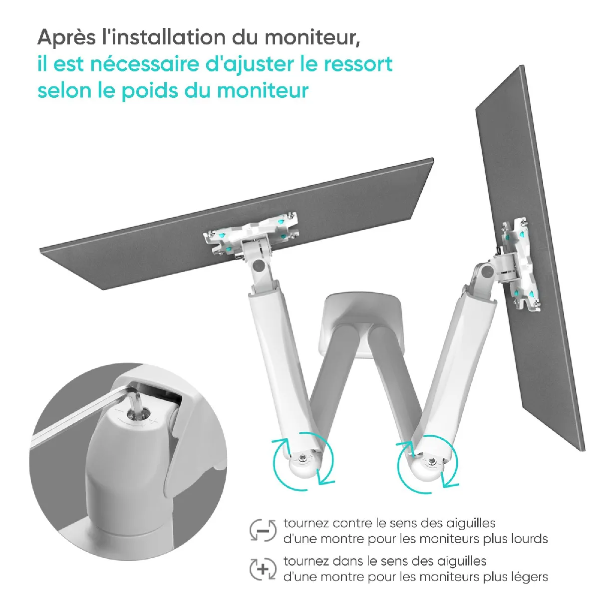 Onkron G160-W Support double écran