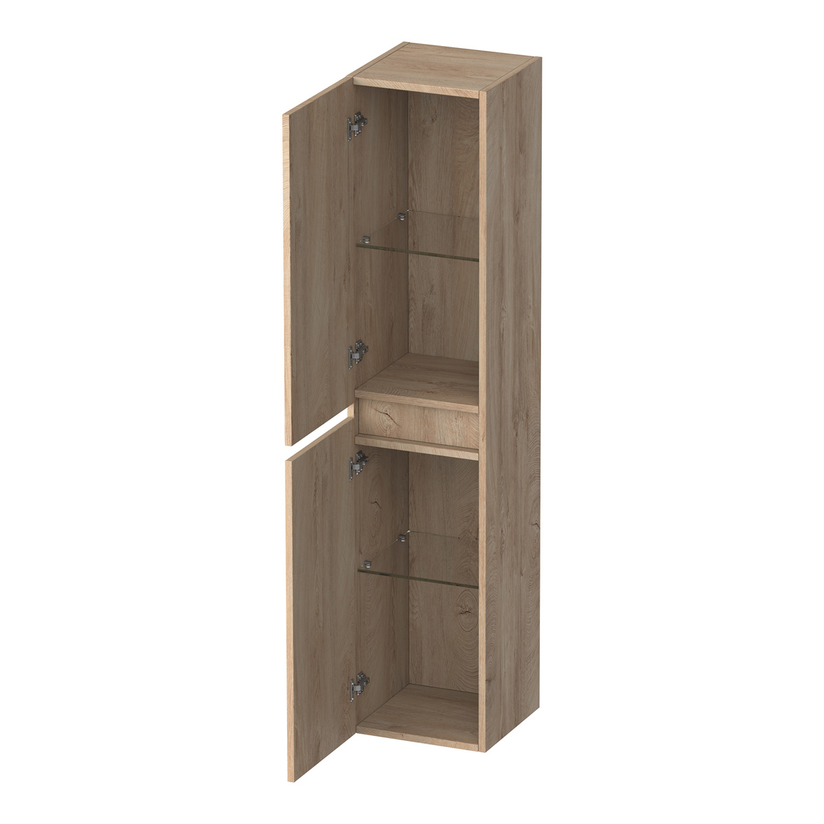 Brauer Joy Wavy hoge kast ribbelfront 160cm forest wheat