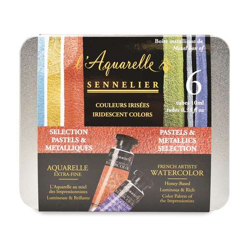SENNELIER extrafeine Aquarellfarben-Sets, irisierende Farben