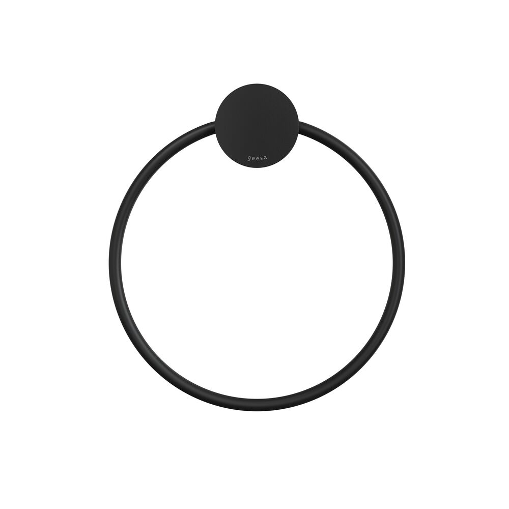 Geesa Opal handdoekring zwart