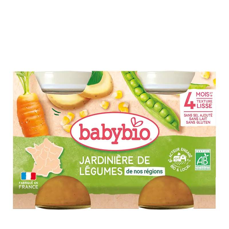 Jardiniere De Legumes De Nos Regions - Petits pots 2x130g