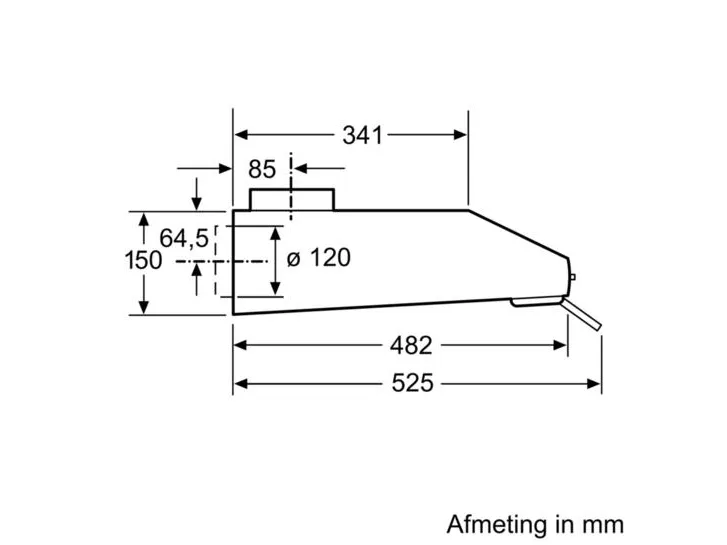 Siemens iQ100 LU63LCC20 - Hætte - standard - bredde: 60 cm - dybde: 48.2 cm - udsugning & recirculation - med intern motor - hvid