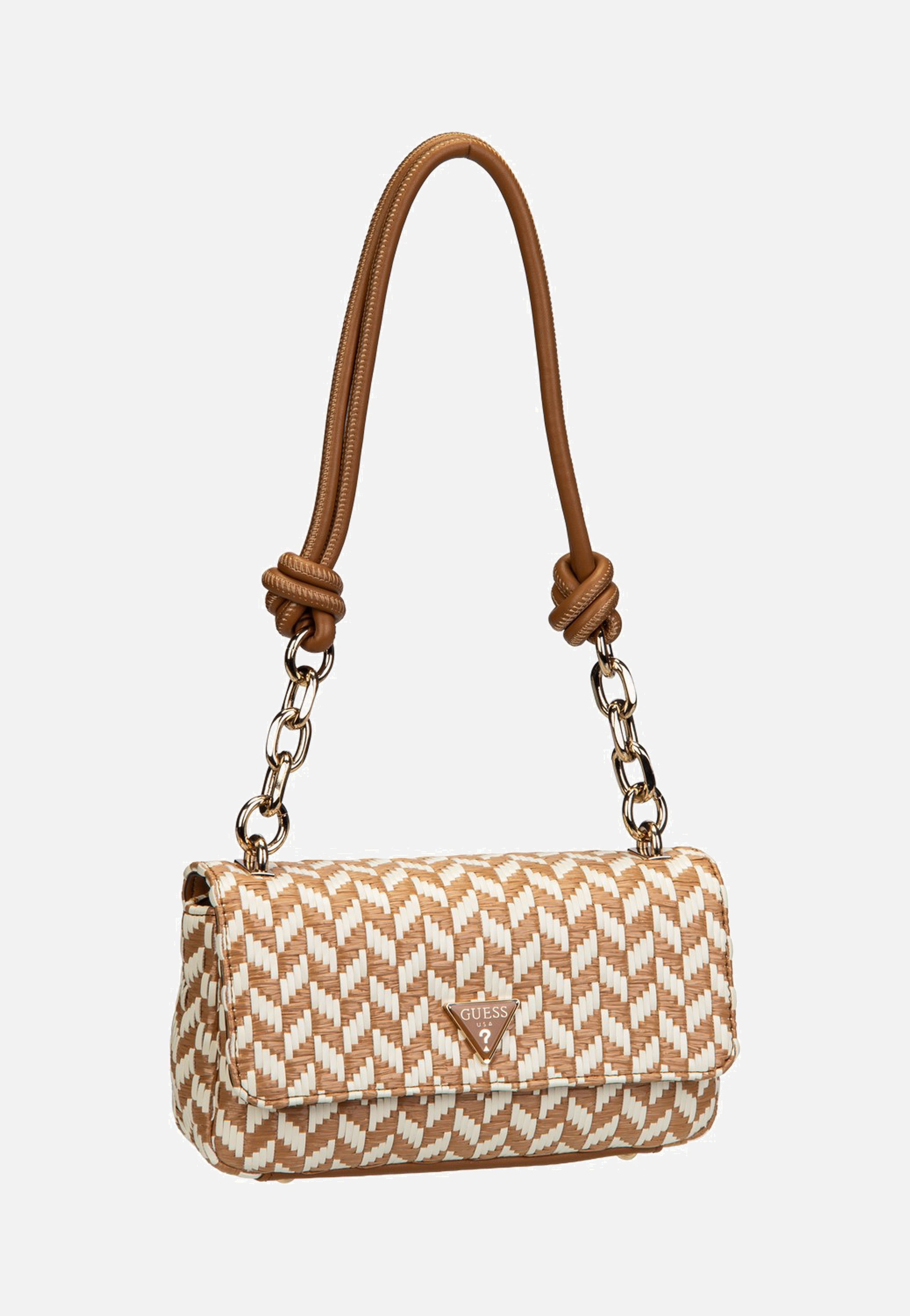 Tessi Flap Shoulder Cognac Multi - Umhängetasche