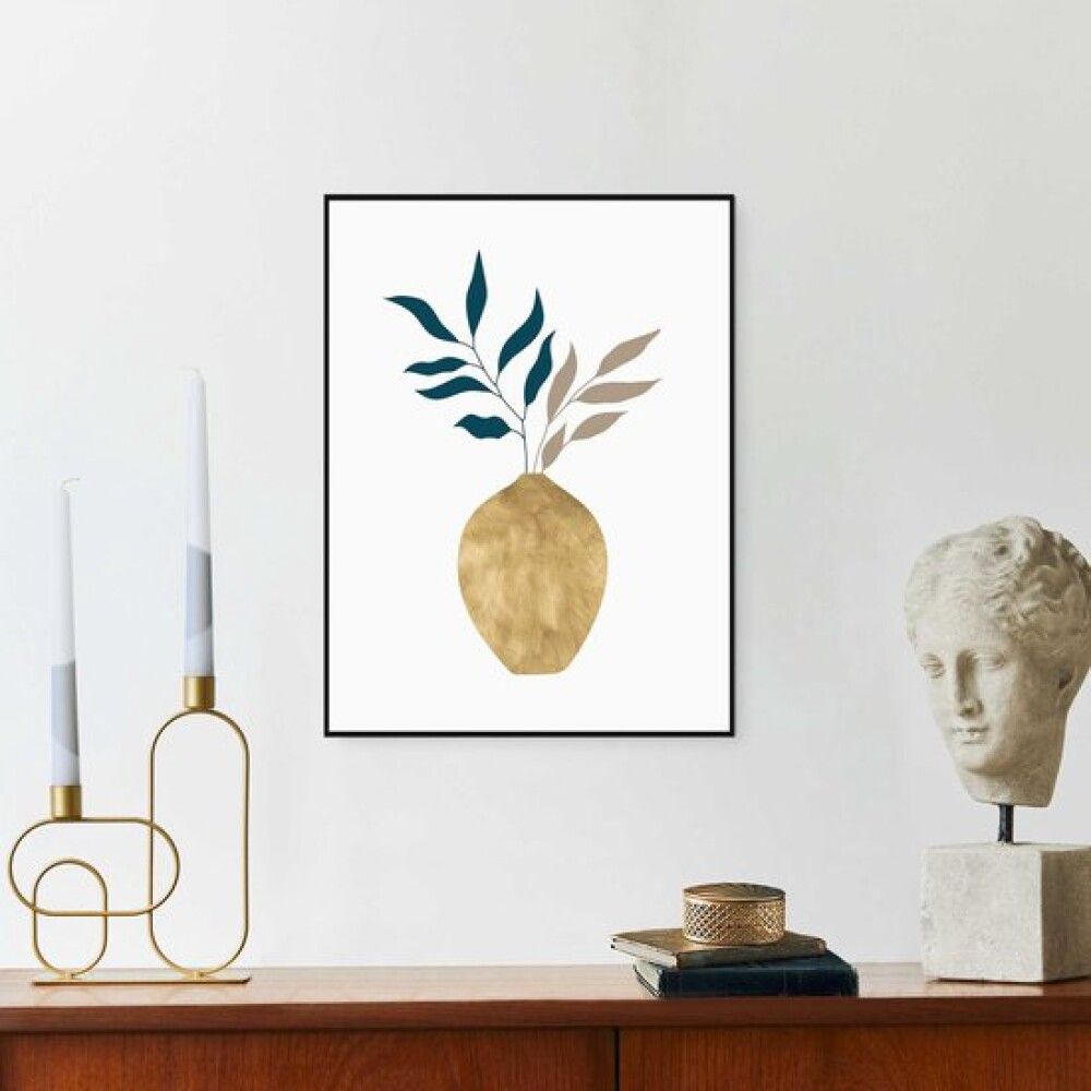 BILDE REINDERS GYLLEN VASE SLIM RAMME 30X40CM SORT