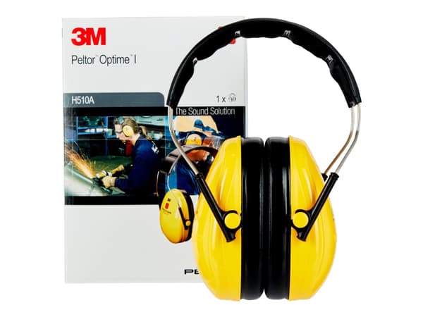3M Peltor Optime I H510A-401-GU - Ørevarmere - SNR: 27 dB - NRR: 27 dB - polyuretanskum, ABS-plast, polyvinylklorid (PVC), rustfritt stål - gul