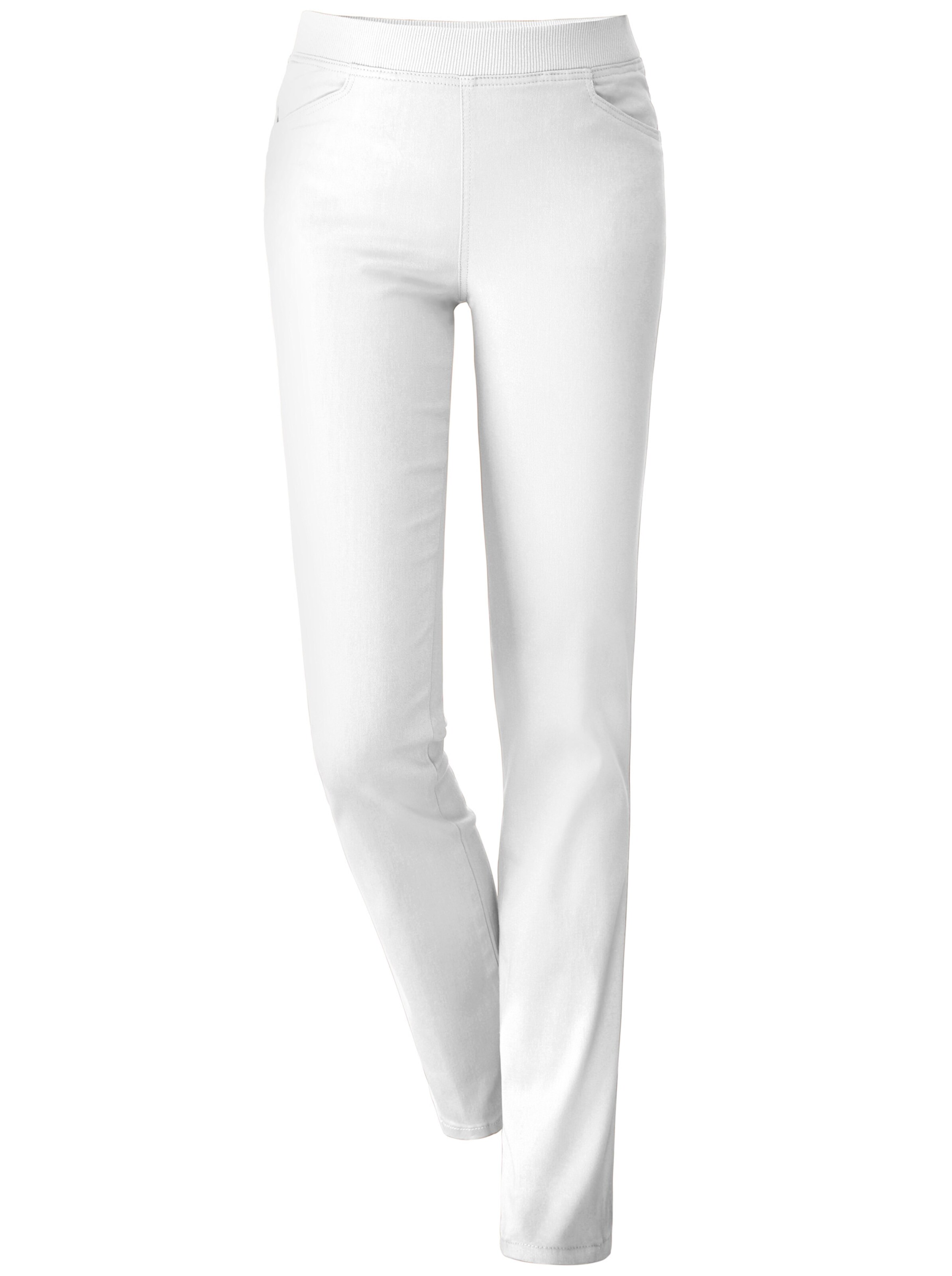 Stretch-Jeans in weiß