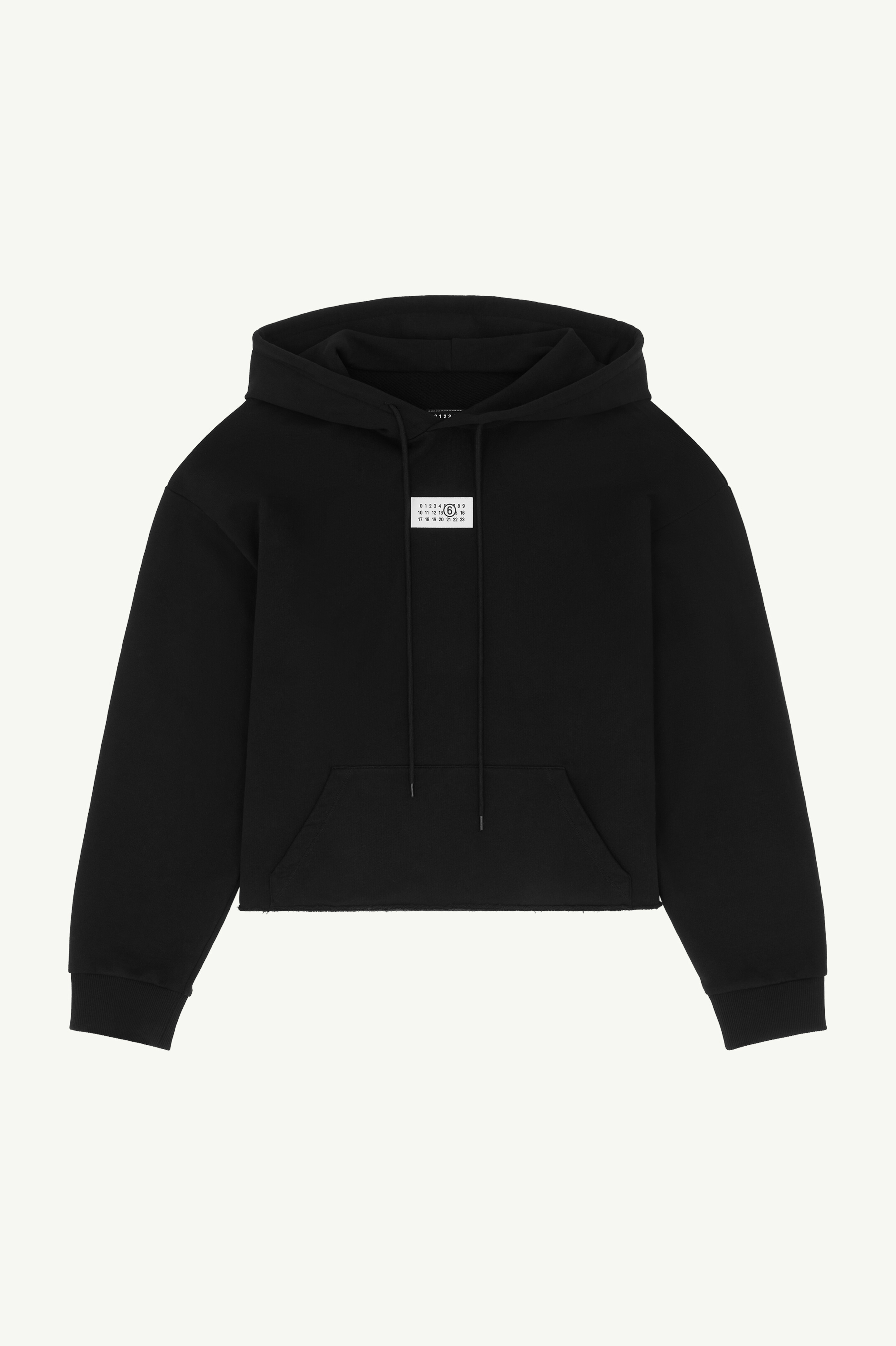 Sweat-shirt à capuche réinterprète pour femme | MM6 Noir